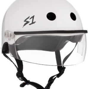 S1 lifer visor white gloss.