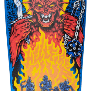 Santa cruz Stranger Things Knox Hellfire Pit Skateboard Deck 10.07in x 31.275in