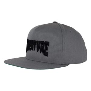 Creature Mono Logo Snapback Structured Hat Grey