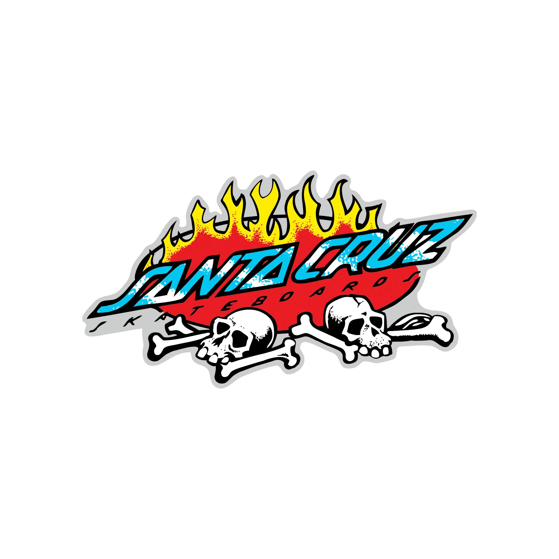 Santa cruz Salba vodoo sticker 10 cm